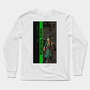 roronoa zoro one piece anime Long Sleeve T-Shirt